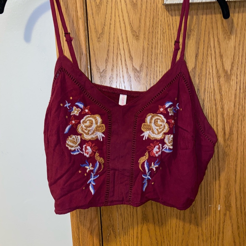 Burgundy Croptop